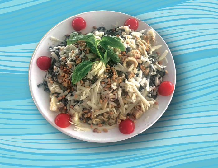 Linguine with seafood